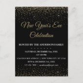 2018 Sylvester Party Sparkle Glitzer Postkarte (Vorderseite)