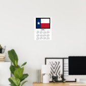 2018 Texas State Flag Holiday Calendar von Janz Poster (Heimbüro)