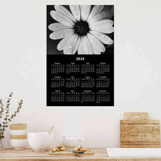2018 Wall Calendar African Daisy Poster (Küche)