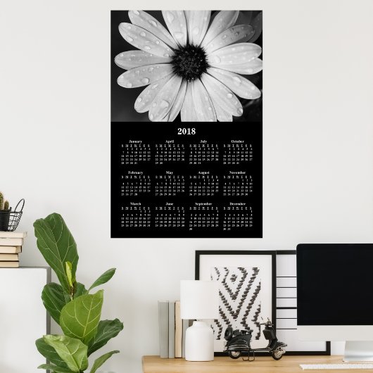 2018 Wall Calendar African Daisy Poster (Heimbüro)