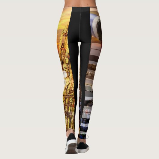 2018 Wein u. Jazzfest-Leggings Leggings (Rückseite)
