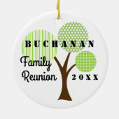 2018 Wiedersehen Whimsical Tree Weihnachtsgeschenk Keramik Ornament (Hinten)