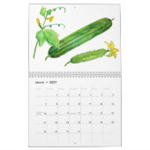 2018 zwei Seiten-Kalender-Aquarell-Gemüse Kalender (Mär 2027)