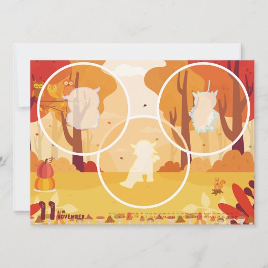 2019カレンダー11月 KARTE (Vorderseite)