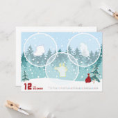 2019カレンダー12月 KARTE (Vorderseite/Rückseite Beispiel)