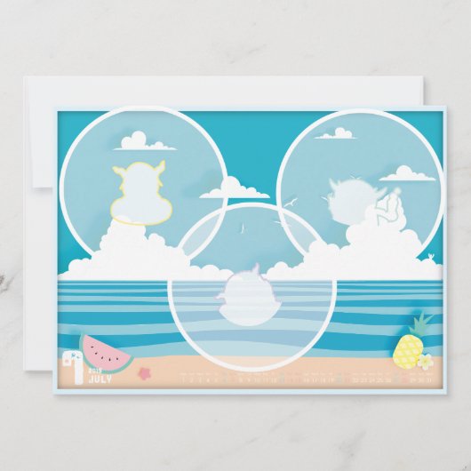 2019カレンダー7月 KARTE (Vorderseite)