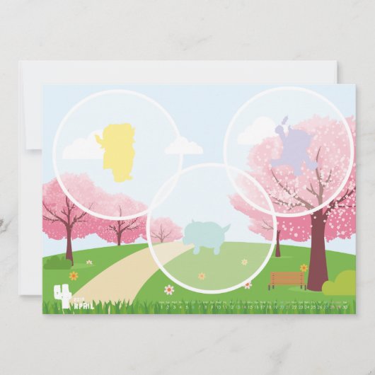 2019ｶﾚﾝﾀﾞｰ4月 FEIERTAGSKARTE (Vorderseite)