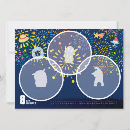 2019カレンダー8月 KARTE