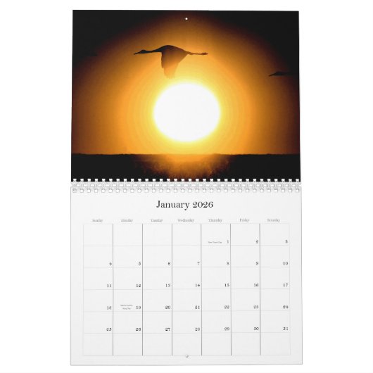 2019/2020 Kran-Vogel-Tier-Tier-Kalender Kalender (Jan 2026)