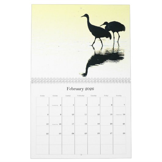 2019/2020 Kran-Vogel-Tier-Tier-Kalender Kalender (Feb 2026)