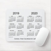 2019-2020 Schuljahr-weißer Rauch-Kalender durch Mousepad (Mit Mouse)