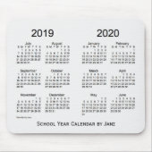 2019-2020 Schuljahr-weißer Rauch-Kalender durch Mousepad (Vorne)