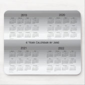 2019-2022 schattiert Grau 4-jährigen Kalender Mousepad (Vorne)