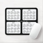 2019-2022 schwarzer 4-jähriger Kalender durch Janz Mousepad (Mit Mouse)
