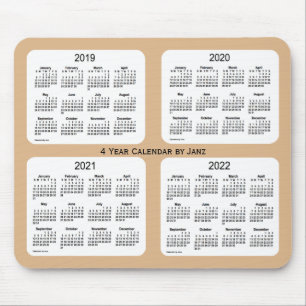 2019-2022 TAT-4-JAHRESZEITPLAN von Janz Mousepad