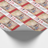 2019 Abschluss Personalisiert| Horizontales Foto Geschenkpapier (Ecke)