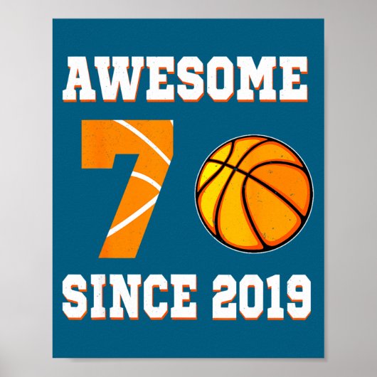2019 Basketball 7 seit Jahren alt Poster (Vorne)