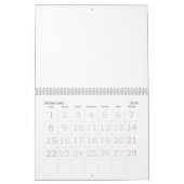 2019 Blanker Kalender mit großen Feiertagen (Feb 2026)