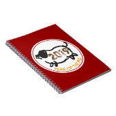 2019 Chinesisches Jahr der Schweinegrippe-Notebook Notizblock (Rechte Seite)