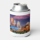 2019 Cincinnati Ohio Night Skyline Dosenkühler (Kanne Vorderseite)