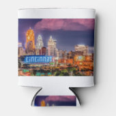 2019 Cincinnati Ohio Night Skyline Dosenkühler (Vorderseite)