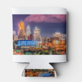 2019 Cincinnati Ohio Night Skyline kann kühler Dosenkühler (Rückseite)