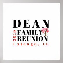 2019 Dean Family Wiedersehen Poster