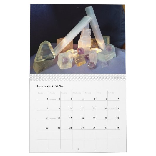 2019 Debbie robust, heilender Kristallkalender Kalender (Feb 2026)
