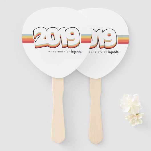 2019 Die Geburt von Legenden Fächer (Vorne und Hinten)