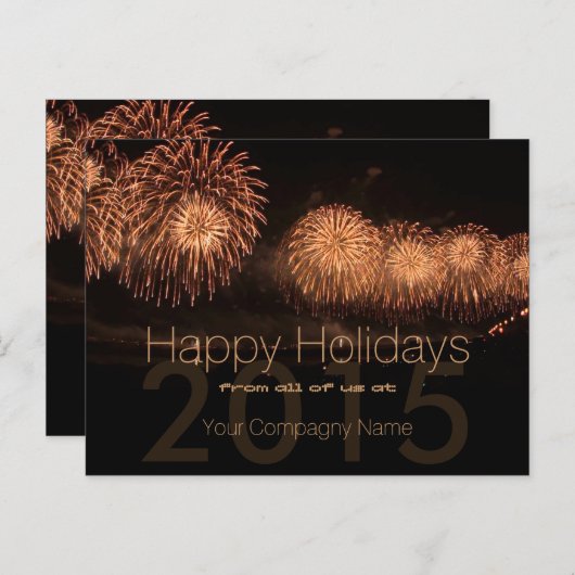 2019 Feiertage - individuelle Postkarte für Untern (Vorne/Hinten)