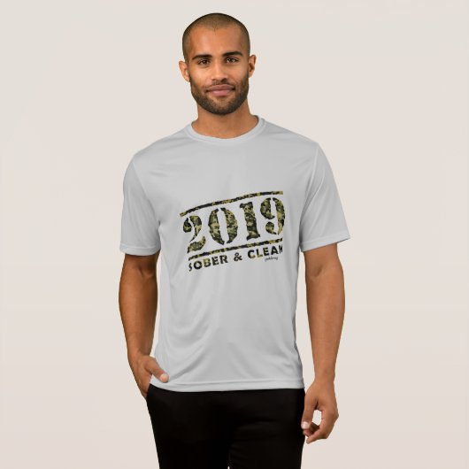2019 geben nüchterne u. saubere T-Shirt (Vorne ganz)