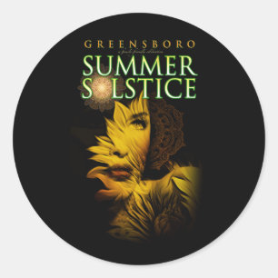 2019 Greensboro Summer Solstice Festival Souvenir Runder Aufkleber
