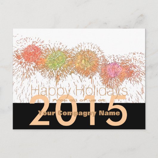 2019 Happy Holidays Custom Corporate Postcard Postkarte (Vorderseite)
