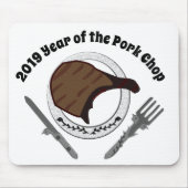 2019 Jahr der Schweinekanne Mousepad (Vorne)