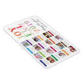 2019 Kalender Foto Collage Happy Neujahr Magnet (Rechte Seite)