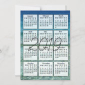 2019 Kalender Magnet Blaues Wasser (Vorderseite)