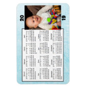 2019 Kalender Magnet Blue Foto Magnet (Vertikal)