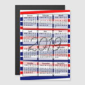 2019 Kalender - Patriotischer Hintergrund Magneteinladung (Vorne/Hinten)