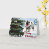 2019 Keeshond Collectors Weihnachtskarte Karte (Gelbe Blume)