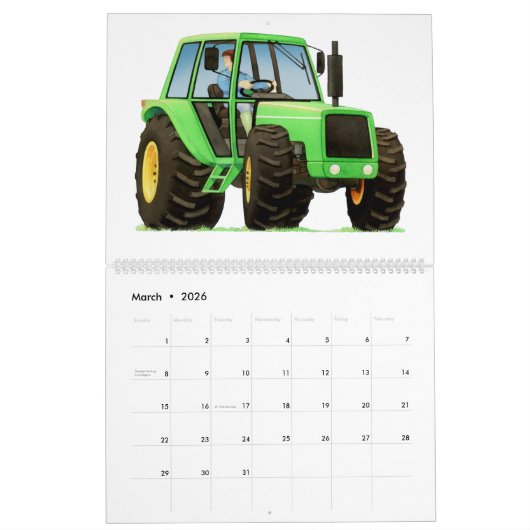 2019 Kinderbau-LKW-Kalender Kalender (Mär 2026)