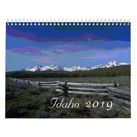 2019 landschaftlicher Kalender in Idaho (Titelbild)