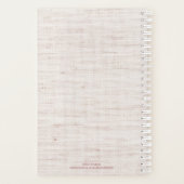 2019 Leinen Blush machen es möglich Zitat Planer (Rückseite)