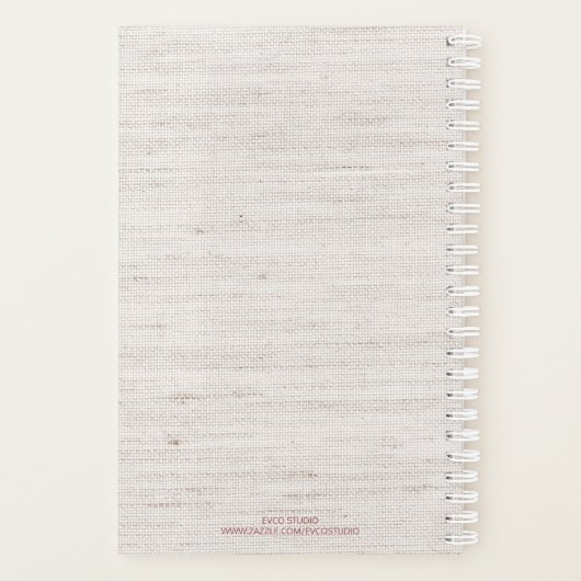 2019 Leinen Blush machen es möglich Zitat Planer (Rückseite)