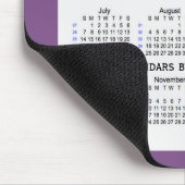 2019 lila Rauch 52 Wochen-Kalender durch Janz Mousepad (Ecke)