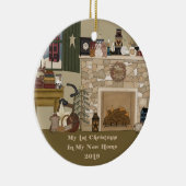2019 mein neues Zuhause-Weihnachten Keramik Ornament (Rechts)