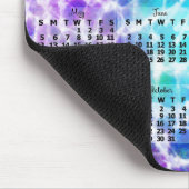 2019 Monatskalender Tiedye Hippie Rainbow Mousepad (Ecke)