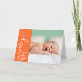 2019 Neues Baby Frohe Weihnachtsschrift Feiertagskarte