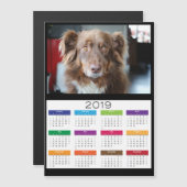 2019 Personalisiert Einen Foto-Kalender hinzufügen Magnetkarte (Vorne/Hinten)