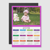 2019 Personalisiert Einen Foto-Kalender hinzufügen Magnetkarte (Vorne/Hinten)