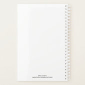 2019 Personalisierte Niedliche Fox-Aquarellballons Planer (Rückseite)